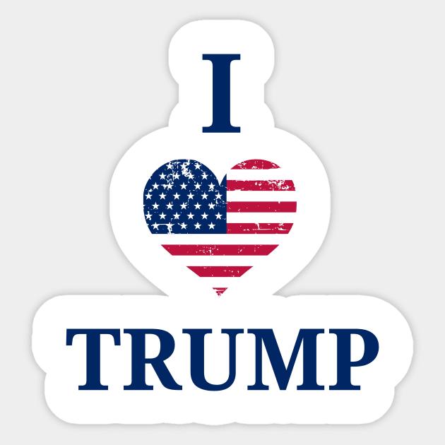 I love Trump Sticker by Aftermath15